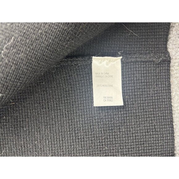 Theory Wool Cardigan Women's P/TP Black Sleeveless Sweater Vest Open Front - Picture 5 of 6